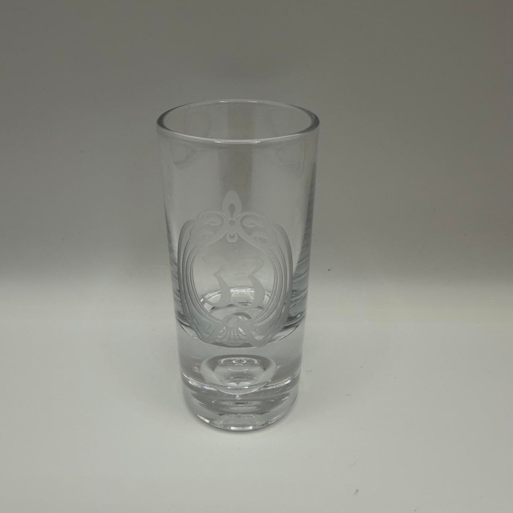 Disney Parks Club 33 Etched Shot Glass Clear Glass Member Exclusive Disneyland
